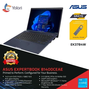 ASUS ExpertBook B1400CEAE-EK3784W i3-1115G4 4GB 512GB Intel UHD Windows 11