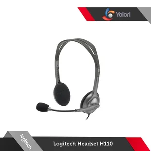 Logitech H110 Headset Stereo Dual Plug - Original Garansi Resmi 2 Tahun