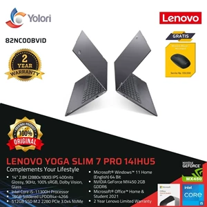 Laptop Notebook Lenovo Yoga Slim 7 Pro 14IHU5 i5-11300H 16GB 512GB Nvidia MX450 2GB Windows 11 OHS 2021 Touch