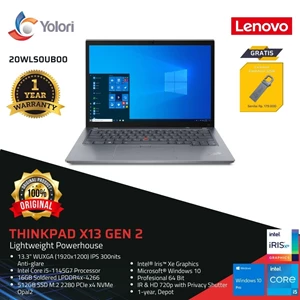 Laptop Notebook Lenovo ThinkPad X13 Gen 2 i5-1145G7 16GB 512GB Intel Iris Xe Graphics Windows 10 Pro (20WLS0UB00 )