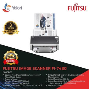 Fujitsu Image Scanner fi-7480 Garansi Resmi Fujitsu