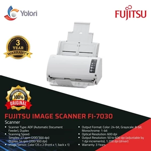  Fujitsu Image Scanner fi-7030 Garansi Resmi Fujitsu