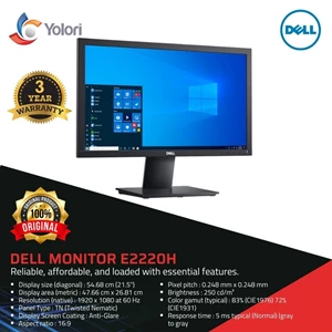 Dell Monitor E2220H 1920 x 1080 at 60 Hz