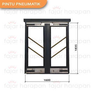 Pintu Mobil Lipat Pnuematic Folding Door Bus System Sg300 (Tanpa Kaca)