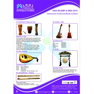 PAKET ALAT SENI MUSIK TRADISIONAL DAK SD SMP SMA 2019
