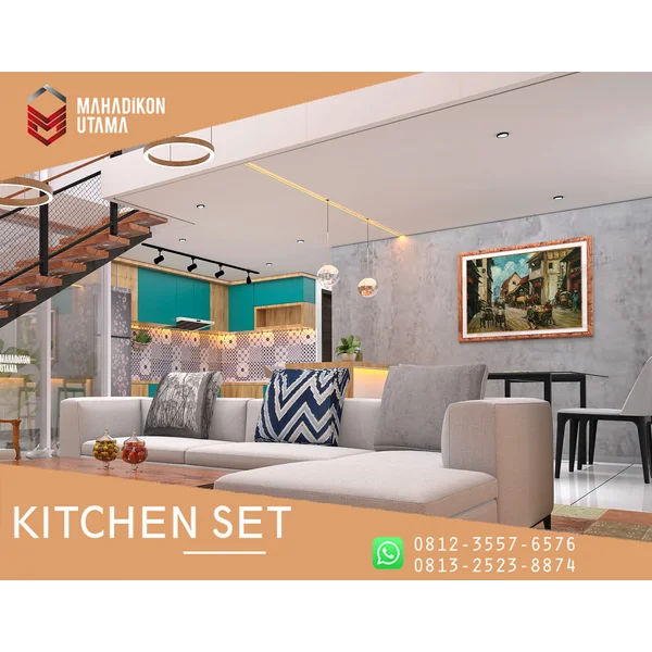 Blue Kitchen Set By Mahadikon