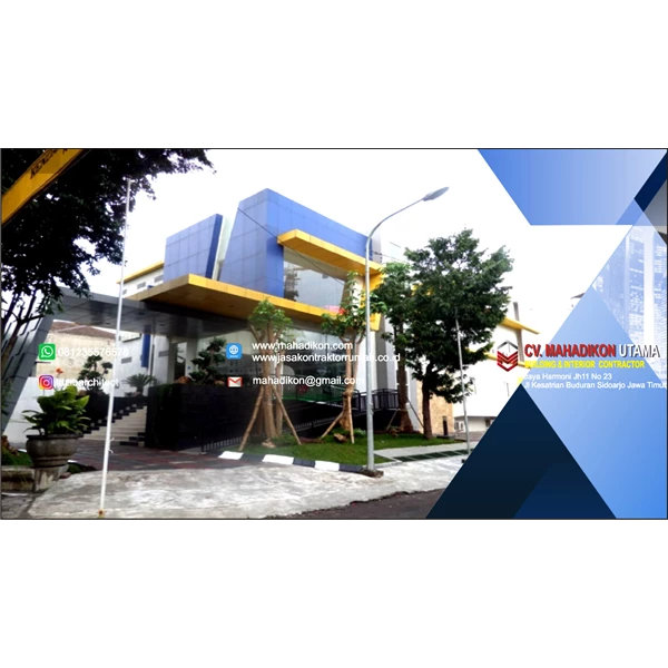 Desain gedung PJB Guest House Surabaya By CV. Mahadikon Utama