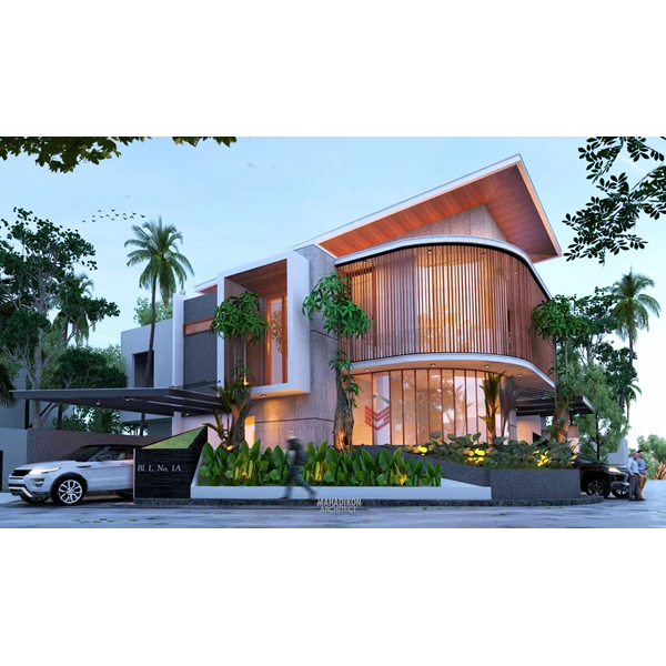 Desain Rumah Pojok Sidoarjo By CV. Mahadikon Utama