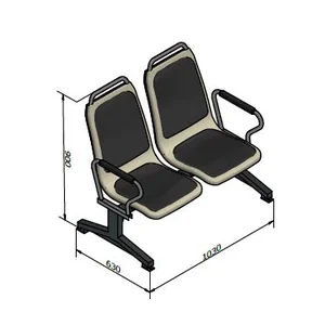 Kursi Tunggu Outdoor 2 Seat