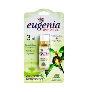 Eugenia Liniment Oil 3Ml Minyak Hangat Sakit Kepala Punggung Masuk Angin Gatal Serangga Migrain Aroma Terapi Pereda Nyeri Analgesik Pelega Nafas