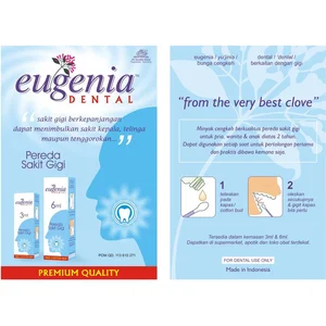 Eugenia Dental 3Ml Cengkeh Clove Obat Pereda Sakit Gigi Kumur Anti Bakteri Sariawan