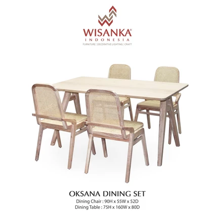 From Oksana Dining Table Set 4 Chairs 0