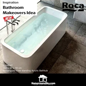 Roca Bathtub Acrylic Element Rectangular free standing acrylic spanyol