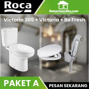 Paket Hemat ROCA  toilet + seat and cover + Shower toilet garansi