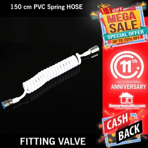Selang shower & toilet 150cm PVC spring Hose flexible toto grohe roca