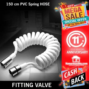 Selang shower & toilet 150cm PVC spring Hose flexible toto grohe roca