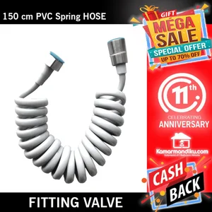 Selang shower & toilet 150cm PVC spring Hose flexible toto grohe roca