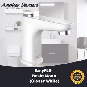 American standard Push Faucet Sink EasyFlo Glossy White Colour
