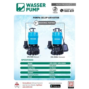 Wasser Pump - Pompa Celup Air Kotor SPA-550E / SPA-550EA - SPA-550E