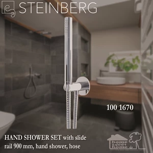 STEINBERG 100 1670 HAND SHOWER SET with slide rail 900 mm - hand shower - hose