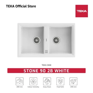 Teka Tegranite Sink Stone 90 2B White