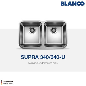 BLANCO Supra 340/340-U Kitchen Sink - Bak Cuci Piring Stainless Steel