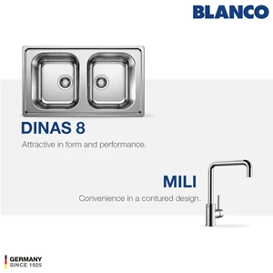 BLANCO Dinas 8 Stainless Steel Sink Paket Bundle 1