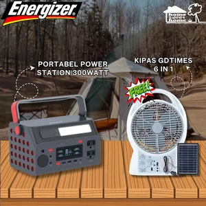 Energizer Powerbank Portable 300W Power Station Solar Panel Camping Powerbank