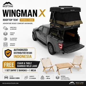 Wild Land WINGMAN X Pickup Mate- Smart and Integrated premium pickup-based living system Rooftoop Tent cocok untuk camping travel 2 tingkat
