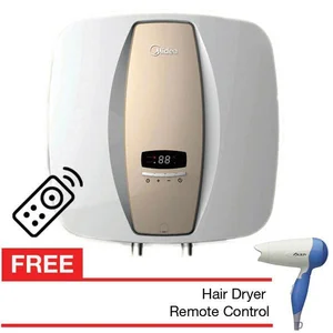 Pemanas air water heater Midea D15 EVA dilengkapai remote + free hair dryer