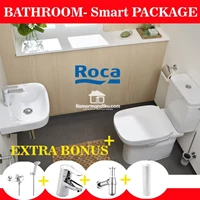 Roca Spanyol Smart Package closet duduk bathroom promo paket kamar mandi lengkap 