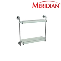 Meridian Double Glass Shelf (Aksesoris Kamar Mandi) A-31110