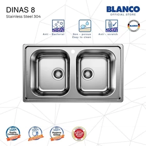 BLANCO Dinas 8 Kitchen Sink - Bak Cuci Piring Stainless Steel