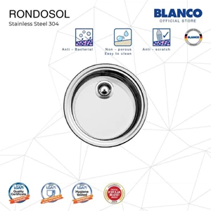 BLANCO Rondosol Stainless Steel Kitchen Sink - Washing Dishes