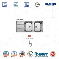 BLANCO Lemis 8S-IF Kitchen Sink - Bak Cuci Piring Stainless Steel