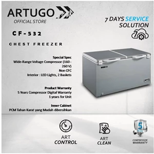 Chest Cooler Stainless Grey ARTUGO CF 532