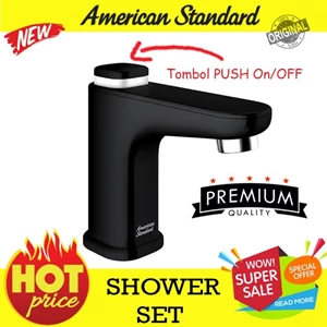 American Standard EasyFlo Push button on off sink faucet BLACK