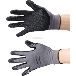 Sarung Tangan Safety Monotaro Thin Fit Gloves (Natural Rubber Coat) Gray L 1Pair