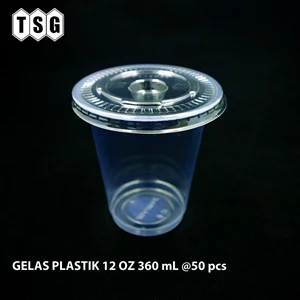 Tsg Plastic Cup 12/15/16 Oz + Lid - 12 Oz