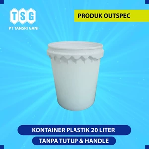 White Tsg 20 Lt Plastic Bucket