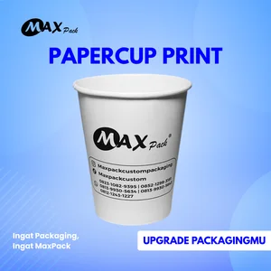 Paper Cup Custom MaxPack Food Grade 6.5oz–22oz Logo Print