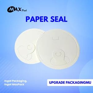 Paper Seal Cup MaxPack Food Grade Tutup Minuman Anti Tumpah 8oz–12oz