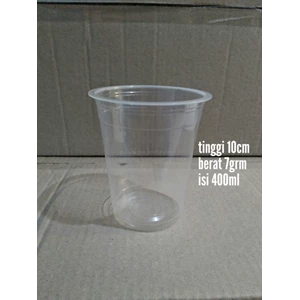 PLASTIC CUP 14 OZ PLAIN / JUICE GLASS / BEVERAGE GLASS / BOBA GLASS
