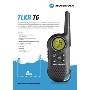 Motorola TLKR T6 Twin Walkie Talkie 