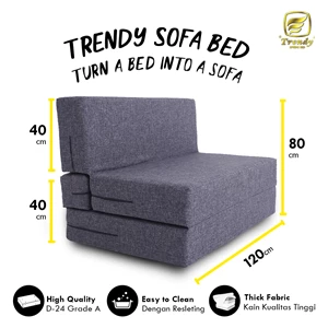 Folding Sofa Multifunctional Foam Mattress Paradiso Sofa Bed Premium Trendy Vacuum Press & Roll 