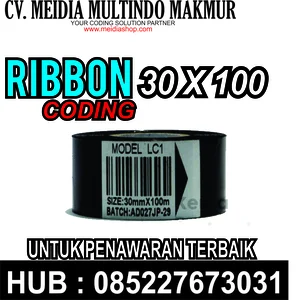 Tinta Printer Hot Foill / Ribon Coding 30 X 100 Lc1 