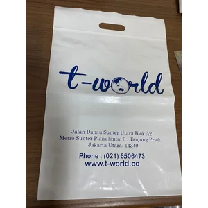 plastik klip oval warna putih