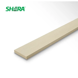 SHERA Floor Plank V-Cut Edge Straight Grain Texture Jasmine White Primer