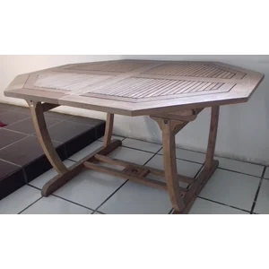 Meja Makan Kayu Jati 120X150 / 220X75 Cm