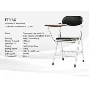 Kursi Kuliah Ftr 747 Dilengkapi Meja Tulis